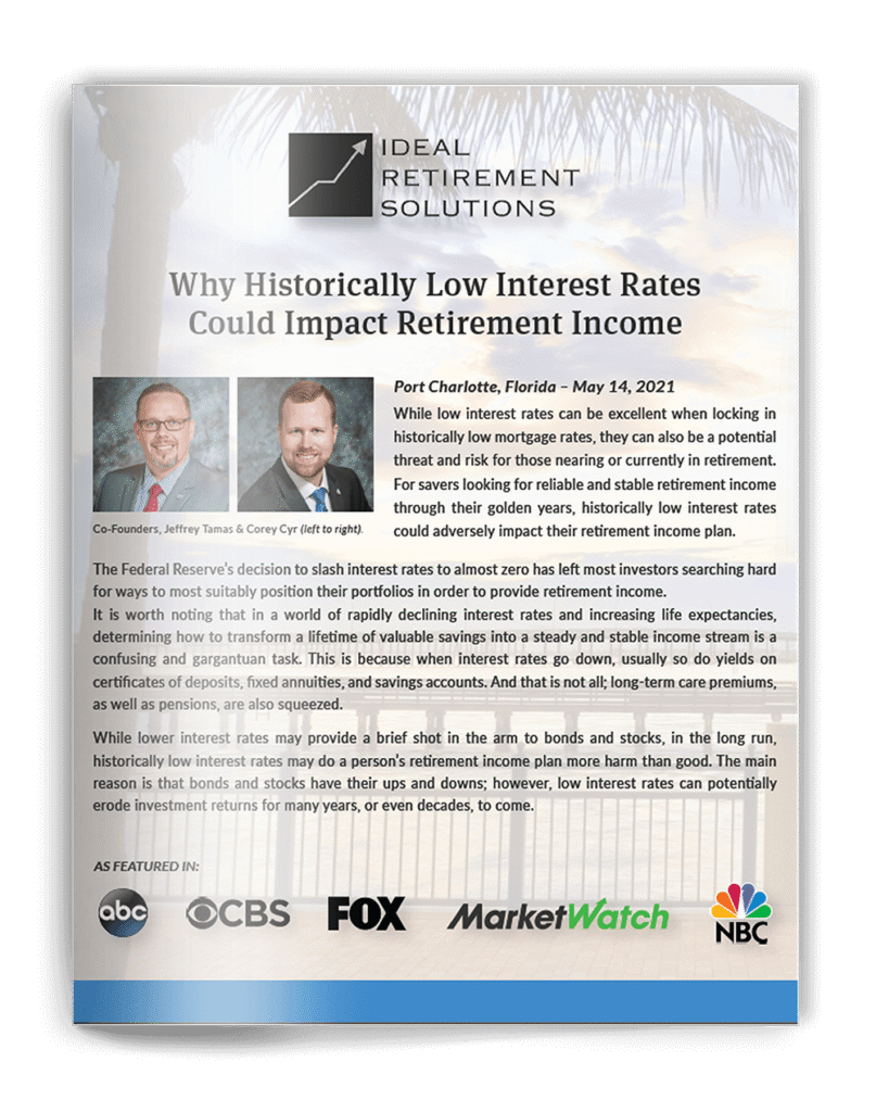 Why Historically Low Interest Rates Could Impact Retirement Income